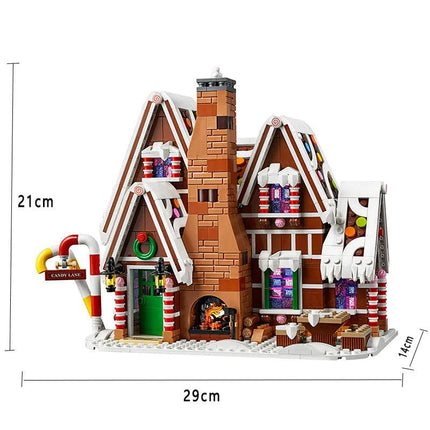 Santa Claus Gingerbread House Building Blocks.