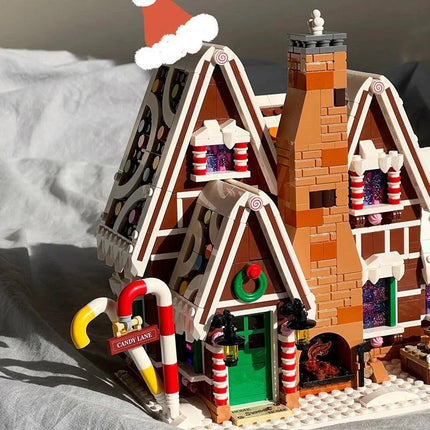 Santa Claus Gingerbread House Building Blocks.