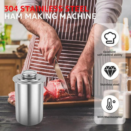 Stainless Steel Ham Maker with Thermometer.
