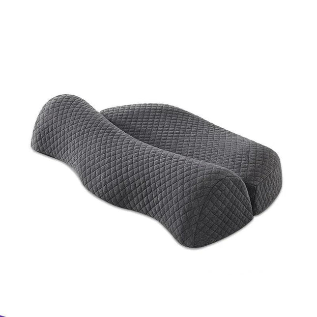 Ergonomic Memory Foam Cervical Pillow Orthopedic Contour Grey.