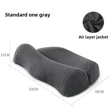 Ergonomic Memory Foam Cervical Pillow Orthopedic Contour Grey.