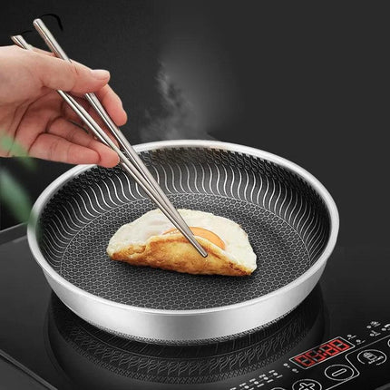 Tri-Ply 316 Frying Pan 32cm Double-Sided.