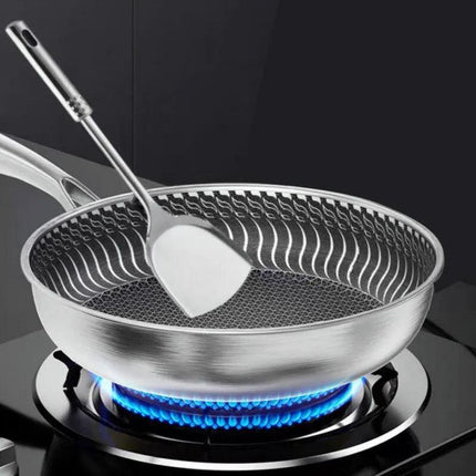 Tri-Ply 316 Frying Pan 32cm Double-Sided.