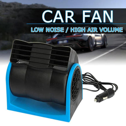 12V Adjustable Car Air Conditioning Fan Dual Speed.