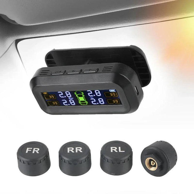 Wireless Tire Pressure Monitoring  Solar And USB Charging.