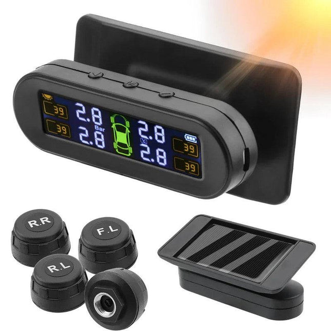 Wireless Tire Pressure Monitoring  Solar And USB Charging.