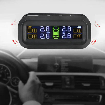 Wireless Tire Pressure Monitoring  Solar And USB Charging.