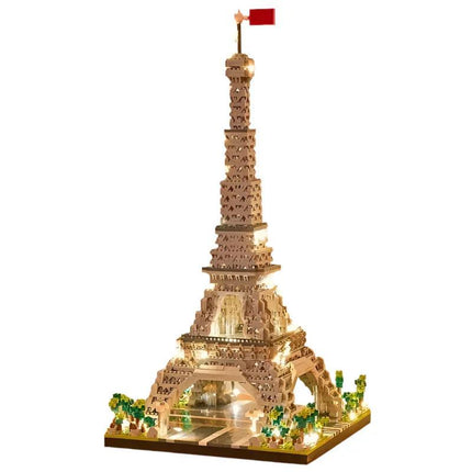 LED Eiffel Tower Micro Mini Building Blocks Set.