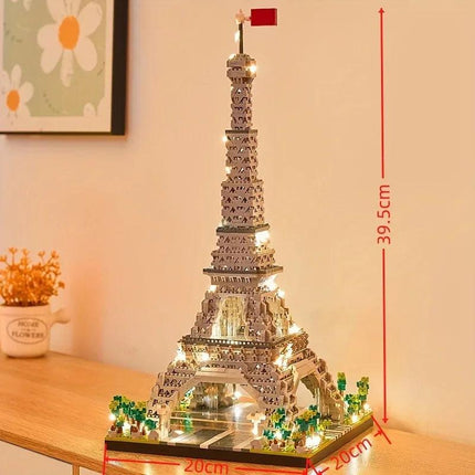 LED Eiffel Tower Micro Mini Building Blocks Set.