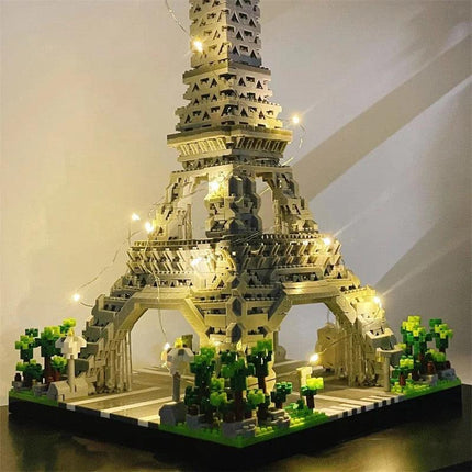 LED Eiffel Tower Micro Mini Building Blocks Set.