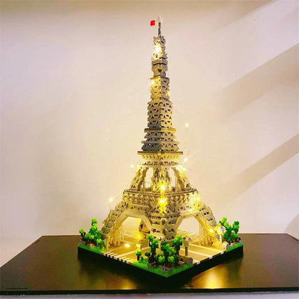 LED Eiffel Tower Micro Mini Building Blocks Set.