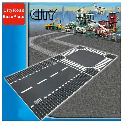 City Road Baseplate Block For Kids Diy Building.