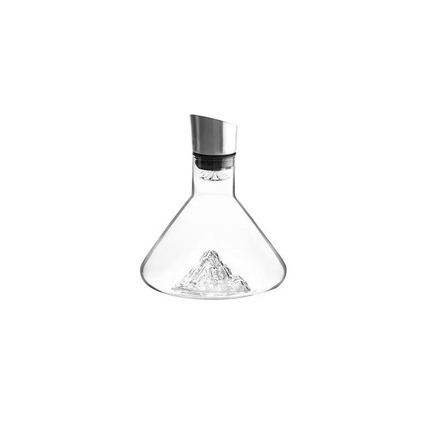 1500ML Iceberg Crystal Decanter Handmade Lead-Free Glass Wine.