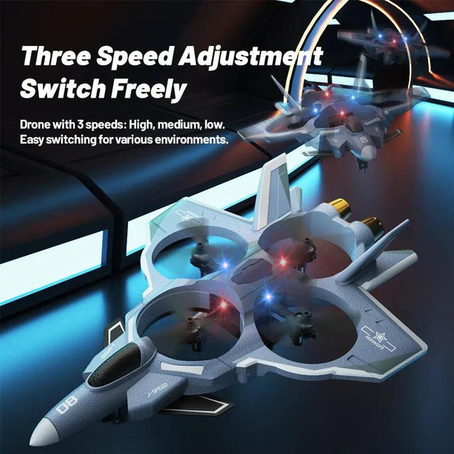2.4G Rc Fighter Jet With Camera & Missile Launch (Grey).