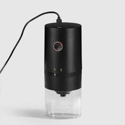 Portable USB C Rechargeable Coffee Grinder  Mill Black.