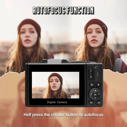 4K Digital Camera for Photography 64MP Vlogging Black.