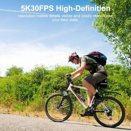 5K Action Camera with Touchscreen Waterproof Black.