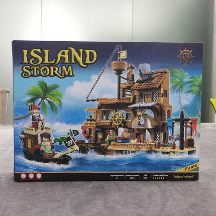 Pirate Island Fortress Building Blocks Set.