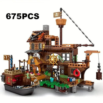 Pirate Island Fortress Building Blocks Set.