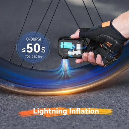 Pro Mini Electric Bike Pump Cordless Tire Inflator.