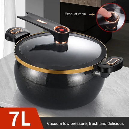 7L Micro-Pressure Non-Stick Stew Pot.
