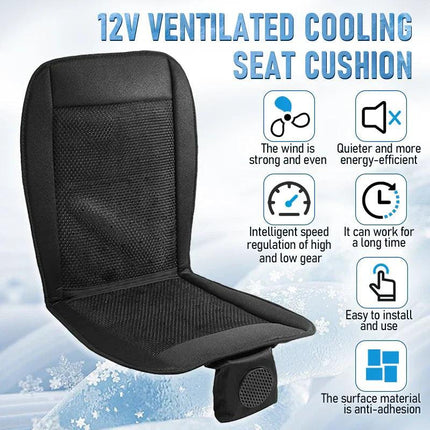 Spacer Car Cooling Seat Cushion-Fan  System Black.