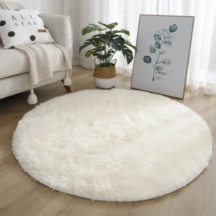 Ultra Soft Plush Round Rug.