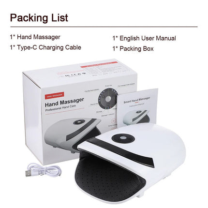Rechargeable Hand Massager with Heat & Vibration Therapy.