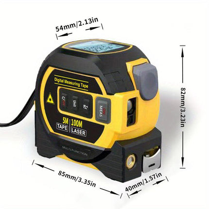 Laser Rangefinder & Steel Tape Measure.