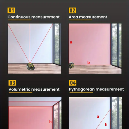Laser Rangefinder & Steel Tape Measure.