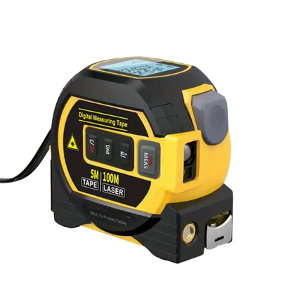 Laser Rangefinder & Steel Tape Measure.