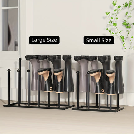 Black Metal Shoe Rack Organizer for Entryway.