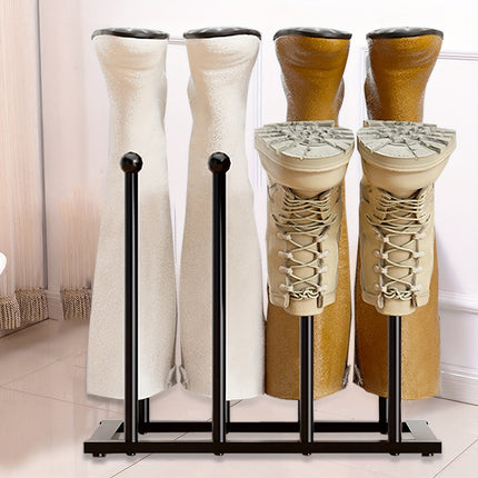 Black Metal Shoe Rack Organizer for Entryway.