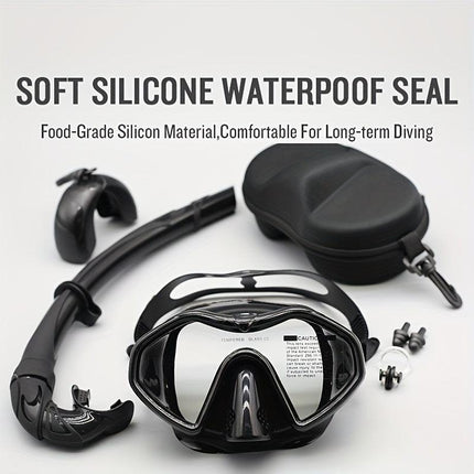 Adult Anti-Fog Snorkel Set with Dry Tube.