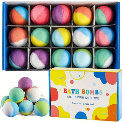 Surprise Toy Bath Bombs for Kids (15-Pack).
