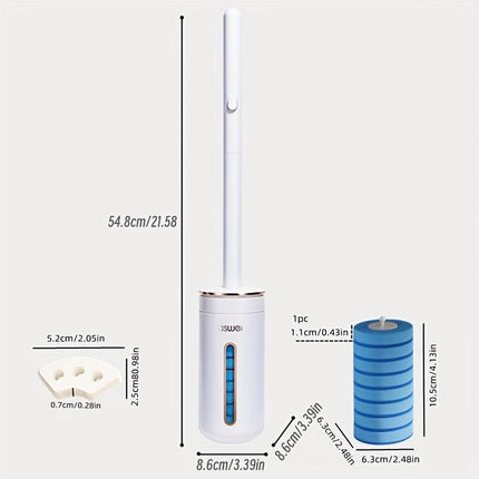 Disposable Toilet Brush Set Wall Mount (10pcs).