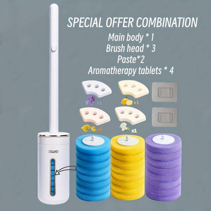Disposable Toilet Brush Set Wall Mount (10pcs).