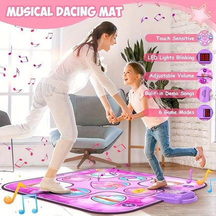 Kids LED Musical Dance Mat with 6 Game Modes.