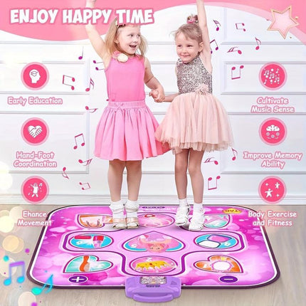 Kids LED Musical Dance Mat with 6 Game Modes.