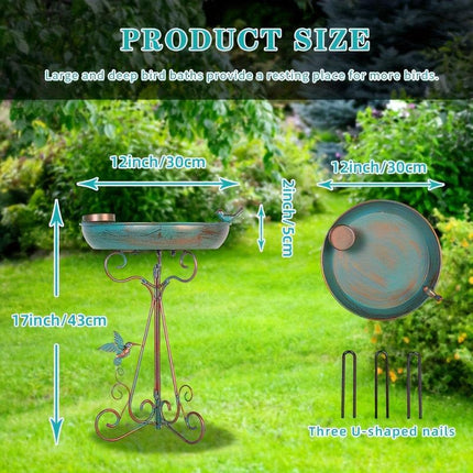 Bird Bath with Feeder Pedestal.