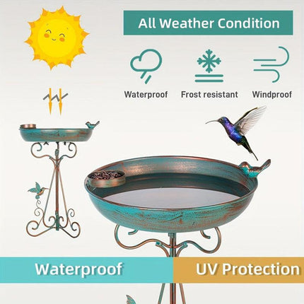 Bird Bath with Feeder Pedestal.