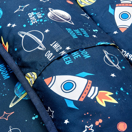 Rocket Pattern Nap Mat for Kids Travel & Daycare.