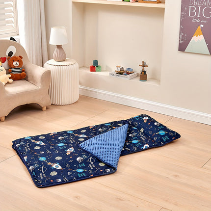 Rocket Pattern Nap Mat for Kids Travel & Daycare.