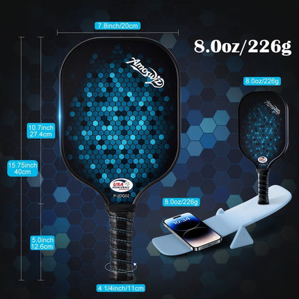 Pickleball Paddle Set 4-Pack Fiberglass Beginners.