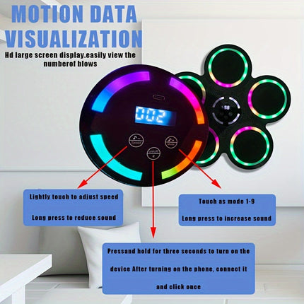 9-Speed Smart Boxing Machine with Wireless Music.