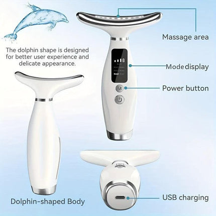 Neck & Face Massager Heated Skincare Tool (7-in-1).