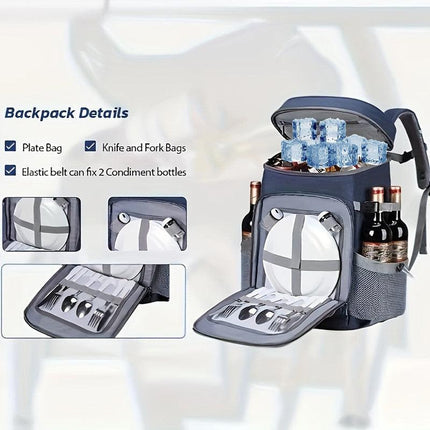 Insulated Sports Backpack 35-Can Blue.