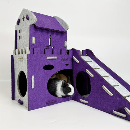 Felt Rabbit Hideaway Bunny Castle Indoor Habitat.