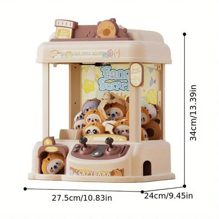 Capybara Toy Claw Machine with Plush Prizes.