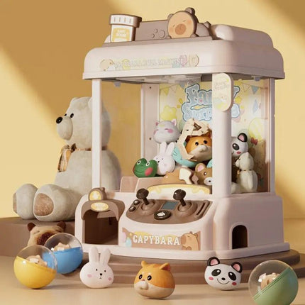 Capybara Toy Claw Machine with Plush Prizes.